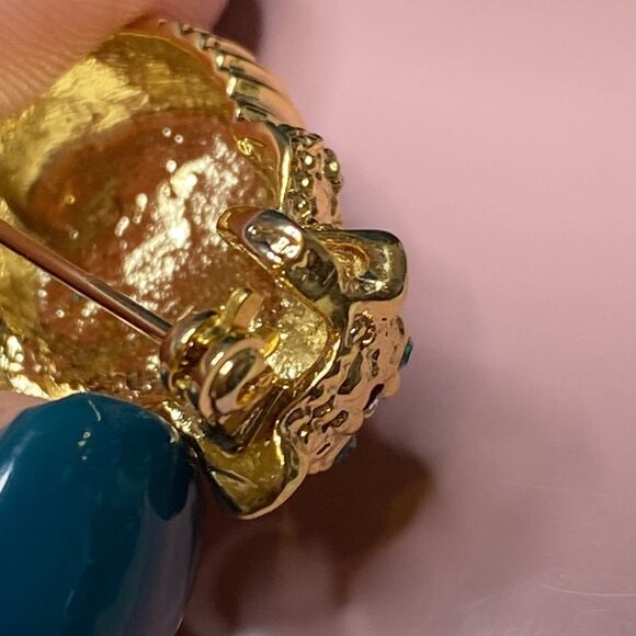 💛 18k Yellow Gold Plated Koala Bear Brooch / Pendant - Picture 4 of 5